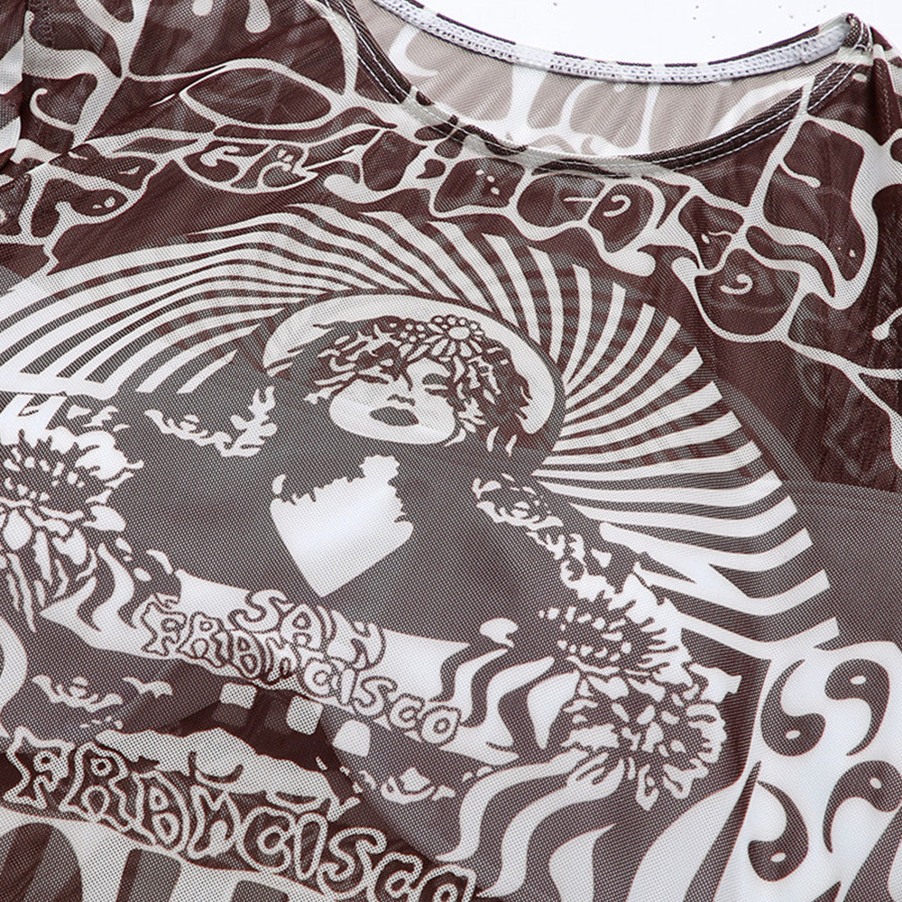 Wholesale Split Long Sleeve Mesh Sunscreen Swimwear